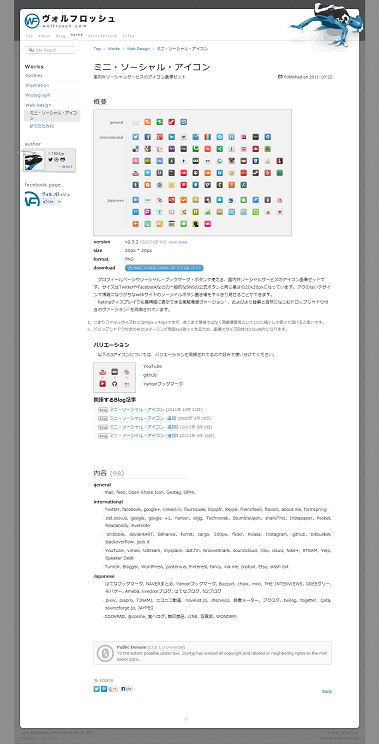ミニ・・ーシャル・アイコン  Web Design  Works   ヴォルフロッシュ